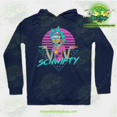 Rick & Morty Rad Schwifty Hoodie Navy Blue / S Athletic - Aop