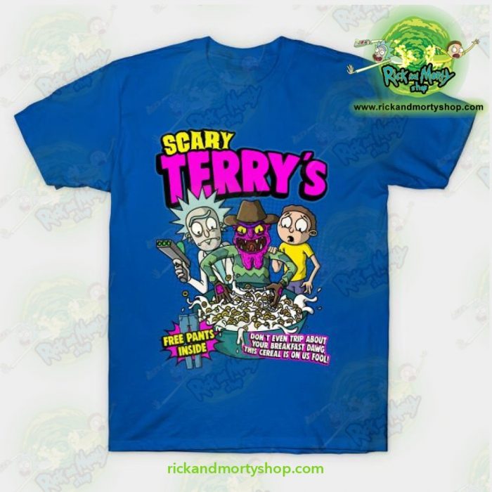 Rick & Morty Scary Terrys T-Shirt Blue / S T-Shirt