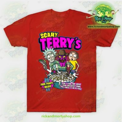 Rick & Morty Scary Terrys T-Shirt Red / S T-Shirt