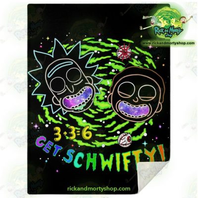 Rick & Morty Schwift 3D Microfleece Blanket M Premium - Aop