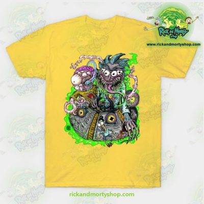 Rick & Morty Space Travel T-Shirt Yellow / S T-Shirt