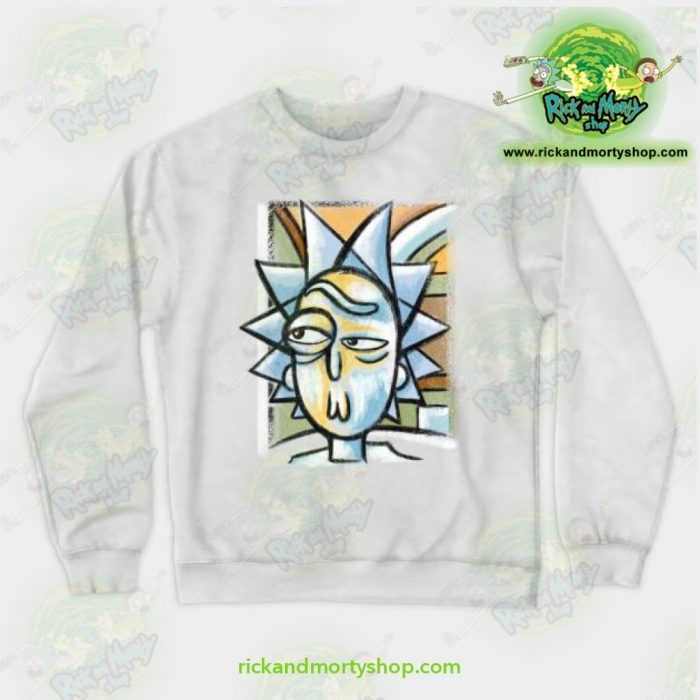 Rick & Morty Sweatshirt - Abstract Crewneck White / S Athletic Aop