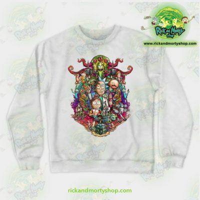 Rick & Morty Sweatshirt - Buckle Up ! White / S Athletic Aop