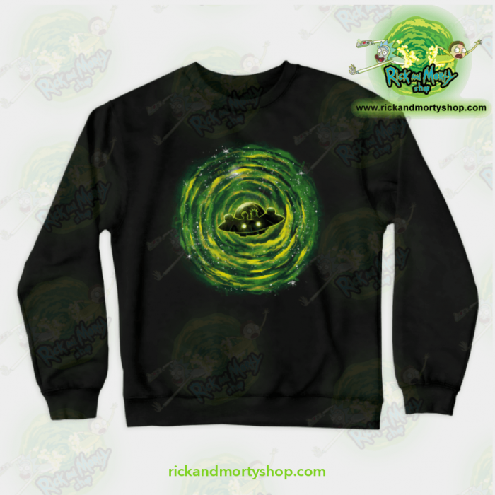 Rick & Morty Sweatshirt - Dimensional Rikt Crewneck Black / S Athletic Aop