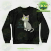 Rick & Morty Sweatshirt - Talking Cat Black / S Athletic Aop