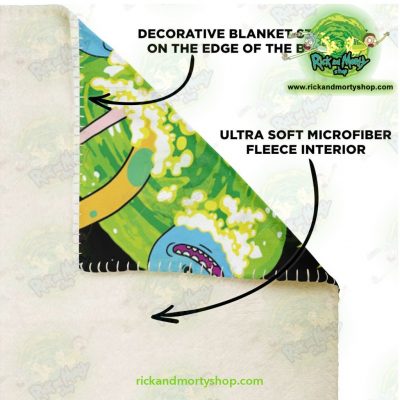 Rick & Morty Universe 3D Microfleece Blanket Premium - Aop