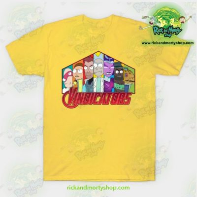 Rick & Morty Vindicators T-Shirt Yellow / S T-Shirt