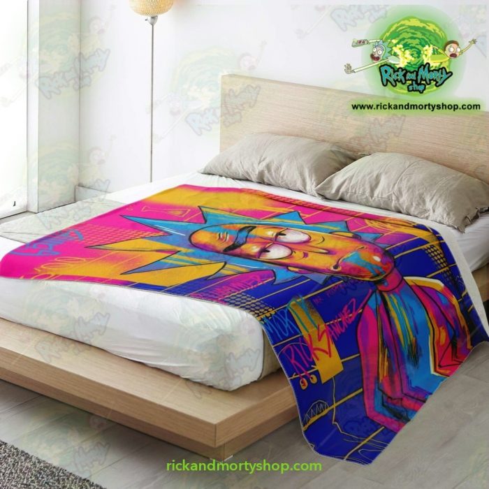 Rick Sanchez 3D Colorfull Microfleece Blanket Premium - Aop