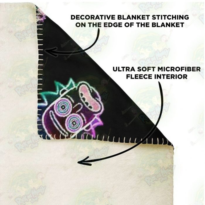 Rick Sanchez 3D Face Galaxy Microfleece Blanket Premium - Aop