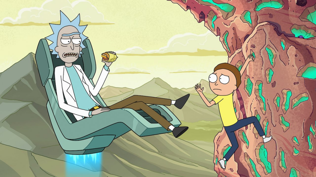 Why does Rick have blue hair?