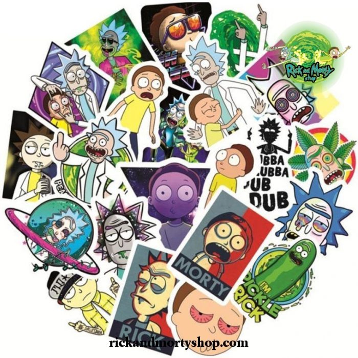 50Pcs Cute Rick And Morty Stickers