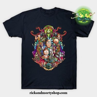 Buckle Up Morty! T-Shirt Navy Blue / S