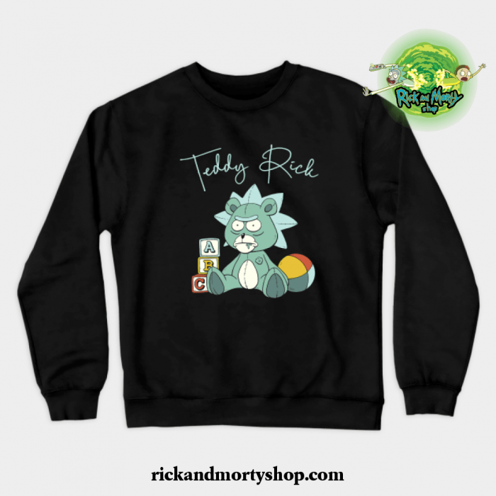 Teddy Rick Crewneck Sweatshirt Black / S