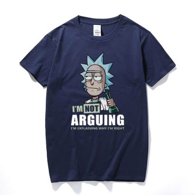 Rick and Morty Im Not Arguing T Shirt navy blue - Rick And Morty Shop