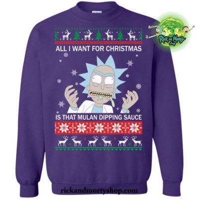 All I Want For Christmas Is That Mulan Dipping Sauce Sweater S / Blue