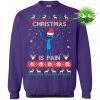 Christmas Is Pain Rick And Morty Sweater S / Blue