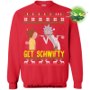 Get Schwifty Rick And Morty Christmas Sweater S / Red
