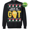Show Me What You Got Rick And Morty Sweater S / Black