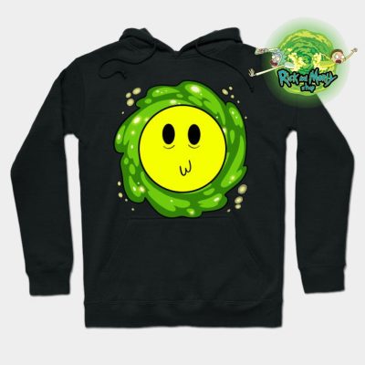 Happy Morty Face Hoodie Black / S