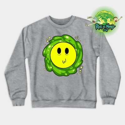 Happy Morty Face Sweatshirt Gray / S