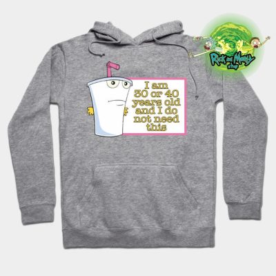 Rick And Morty 30 Or 40 Hoodie Gray / S