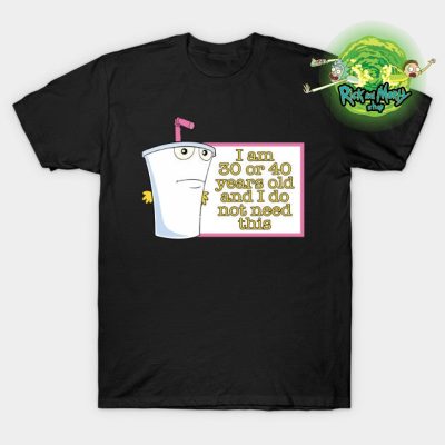 Rick And Morty 30 Or 40 T-Shirt Black / S