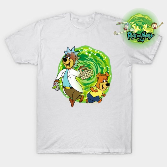 Rick And Morty Cartoon Characters T-Shirt White / S