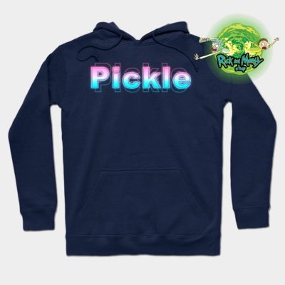 Rick And Morty Pickle Hoodie Navy Blue / S