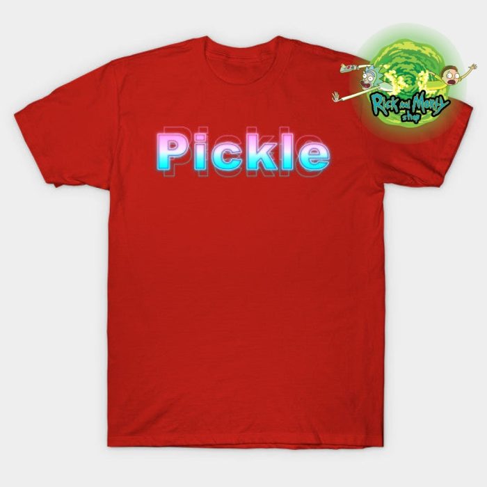 Rick And Morty Pickle T-Shirt Red / S