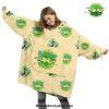 Rick And Morty Light Yellow 3D Oversized Fleece Hoodie