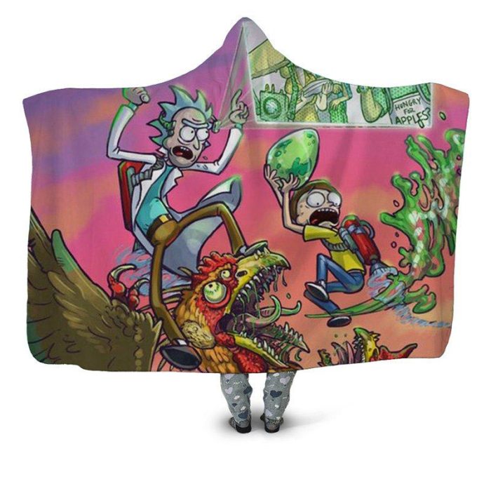 Rick And Morty Hooded Blanket 07ae8240 2931 4220 a8c4 - Rick And Morty Shop