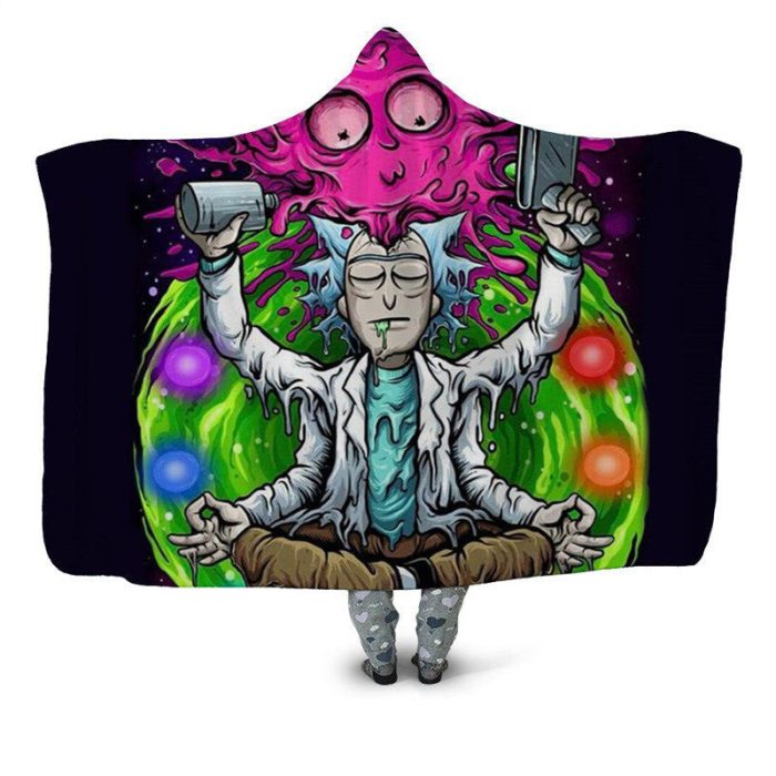 Rick And Morty Hooded Blanket 77e88c4d 2d01 4229 a926 - Rick And Morty Shop