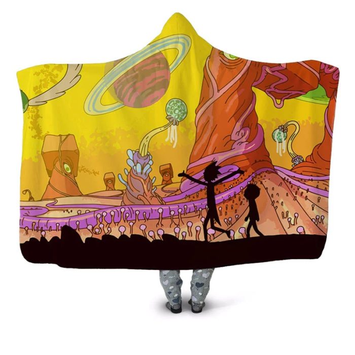 Rick and Morty Hooded Blanket2 93220dfa afdb 4c64 8d79 - Rick And Morty Shop