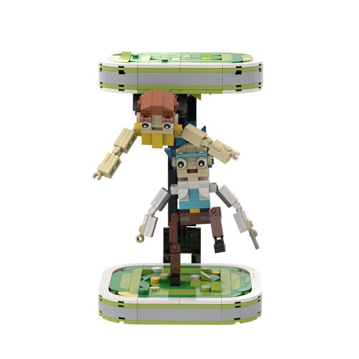 Buildmoc Movie Cartoon Anime Figure Ricks and Grandson Spaceship Travel Through Time and Space Model Building 1 - Rick And Morty Shop
