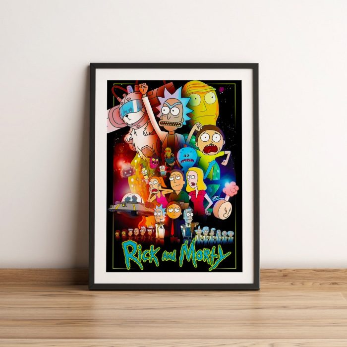 Cartoon Funny Rick Animation Poster Wall Art Pictures Canvas Print Bar Cafe Living Room Bedroom Home 10 - Rick And Morty Shop