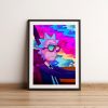 Cartoon Funny Rick Animation Poster Wall Art Pictures Canvas Print Bar Cafe Living Room Bedroom Home - Rick And Morty Shop