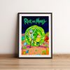 Cartoon Funny Rick Animation Poster Wall Art Pictures Canvas Print Bar Cafe Living Room Bedroom Home 14 - Rick And Morty Shop