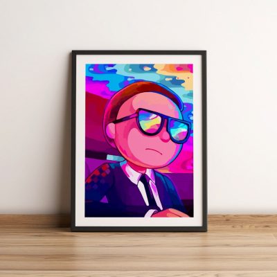 Cartoon Funny Rick Animation Poster Wall Art Pictures Canvas Print Bar Cafe Living Room Bedroom Home 16 - Rick And Morty Shop