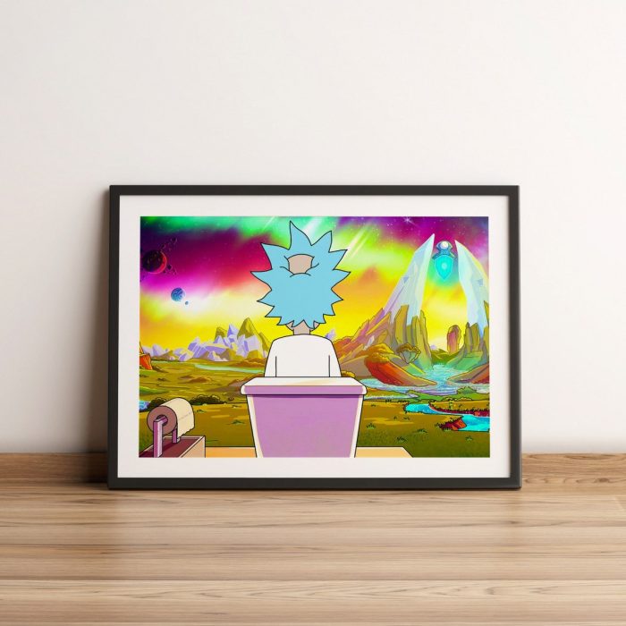 Cartoon Funny Rick Animation Poster Wall Art Pictures Canvas Print Bar Cafe Living Room Bedroom Home 17 - Rick And Morty Shop