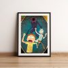 Cartoon Funny Rick Animation Poster Wall Art Pictures Canvas Print Bar Cafe Living Room Bedroom Home 6 - Rick And Morty Shop