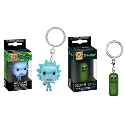 Funko Rick and Morty Rick and Morty Pickled Cucumber Rick Keychain Pendant Hand Office 1 - Rick And Morty Shop