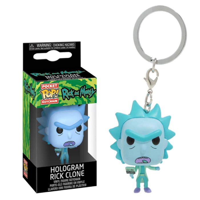 Funko Rick and Morty Rick and Morty Pickled Cucumber Rick Keychain Pendant Hand Office 2 - Rick And Morty Shop