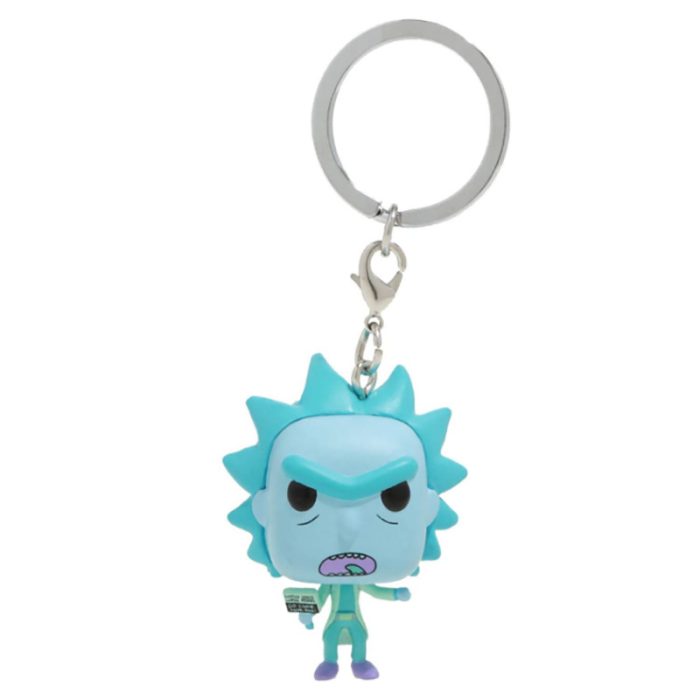 Funko Rick and Morty Rick and Morty Pickled Cucumber Rick Keychain Pendant Hand Office 3 - Rick And Morty Shop