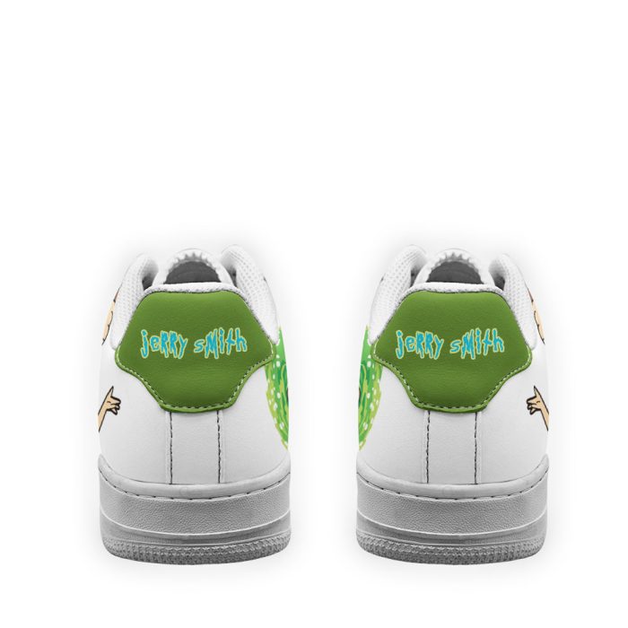Jerry Smith Rick and Morty Custom Air Sneakers QD13 3 perfectivy com - Rick And Morty Shop