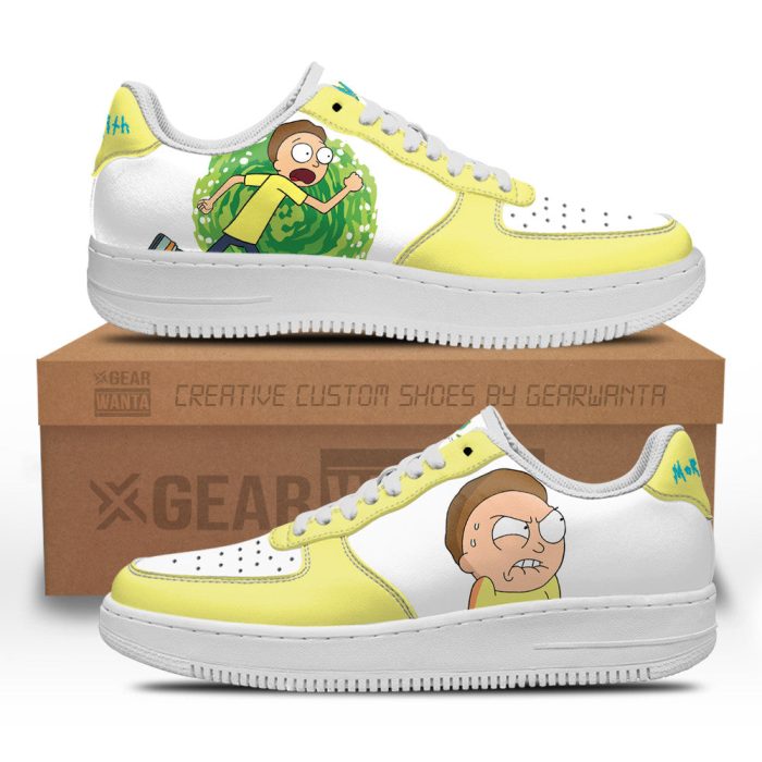 Morty Smith Rick and Morty Custom Air Sneakers QD13 1 perfectivy com - Rick And Morty Shop