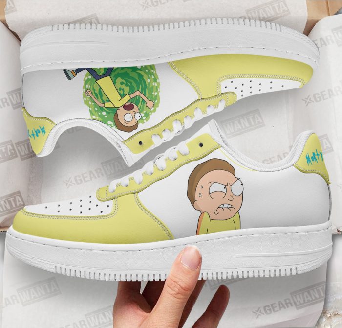 Morty Smith Rick and Morty Custom Air Sneakers QD13 2 perfectivy com - Rick And Morty Shop