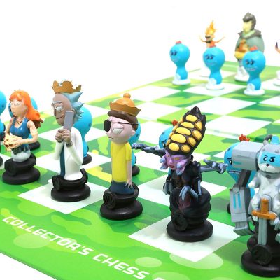 New Arrival Movie TV Rick Et Morty Chess Set Board Games Costumes Birthday New Year Goods 1 - Rick And Morty Shop
