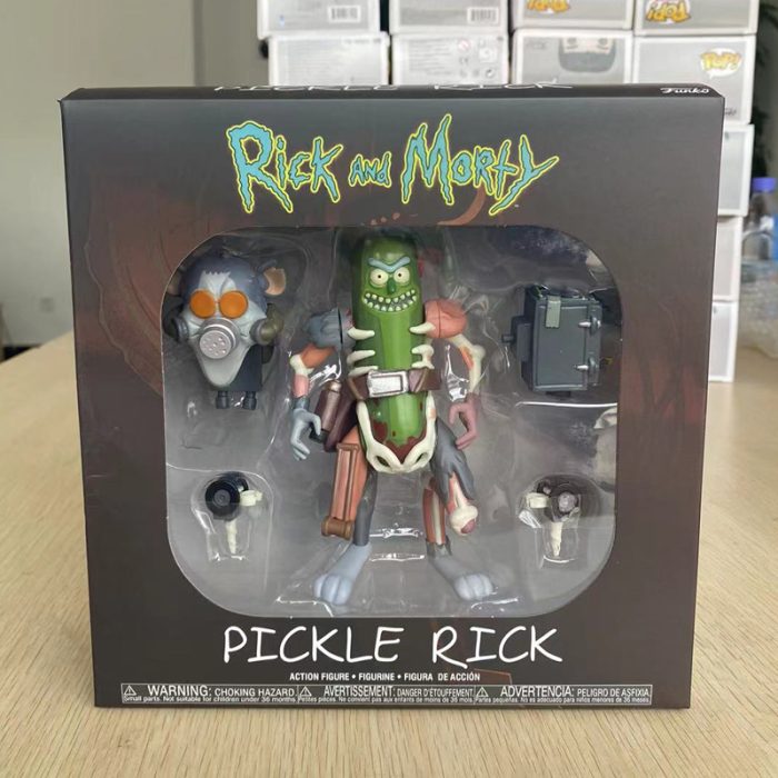 Pickle Rick Action Figure Mouse Helmet Model Toys 4 - Rick And Morty Shop