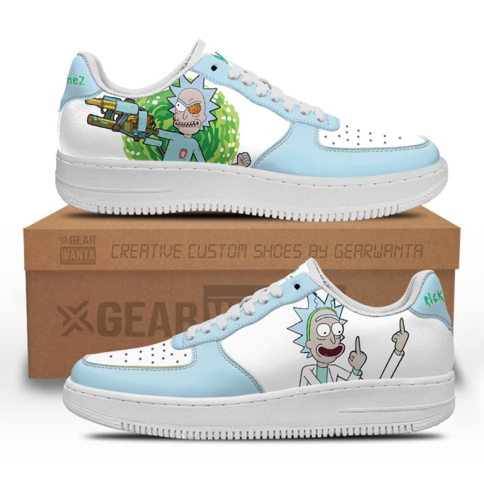 Rick Sanchez Rick and Morty Custom Air Sneakers QD13 1 perfectivy com - Rick And Morty Shop