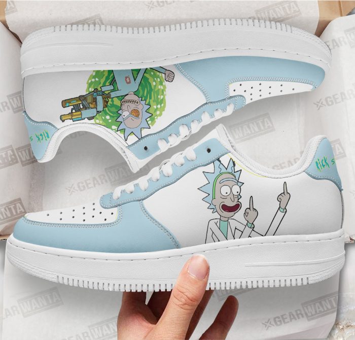 Rick Sanchez Rick and Morty Custom Air Sneakers QD13 2 perfectivy com - Rick And Morty Shop
